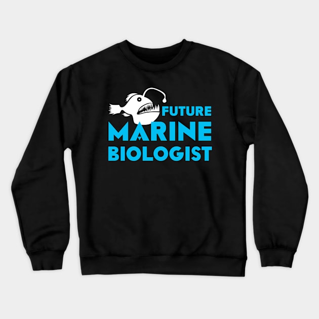 Marine Biologist Student Crewneck Sweatshirt by TheBestHumorApparel